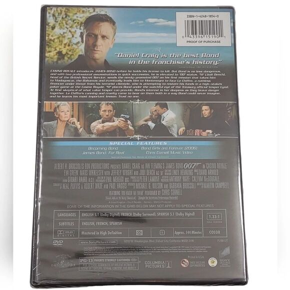 Casino Royale DVD 2007 2-Disc Set Full Frame New Sealed - Picture 7 of 12
